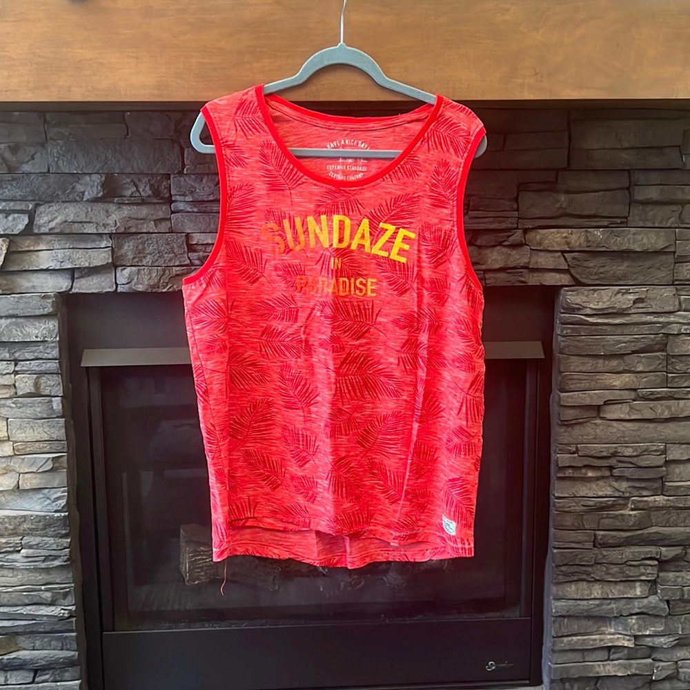Red tank top
